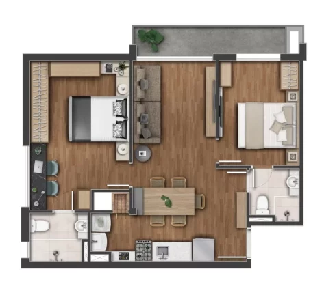 Imagem Apartamento à venda no bairro Santa Cecília - Porto Alegre/RS