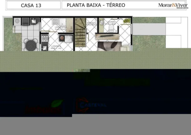 Imagem Casa para Venda em Curitiba, Campo Comprido, 3 dormitórios, 1 suíte, 3 banheiros, 1 vaga