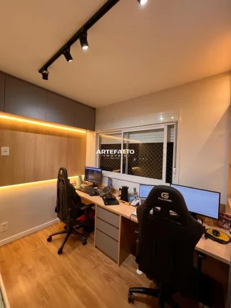 Imagem Apartamento com ar condicionado e móveis planejados,3 dormitórios(1 suite)2vagas