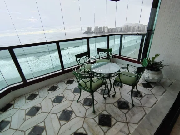 Imagem Apartamento de luxo à venda em Guarujá-SP, no bairro Pitangueiras com lazer: 3 quartos, 3 suítes, 2 salas, 5 banheiros, 2 vagas de garagem, 190m².