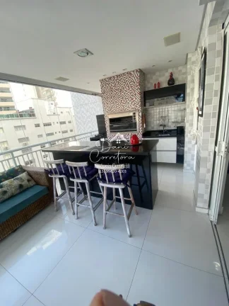 Imagem Apartamento à venda em Guarujá-SP, Vila Alzira: 3 quartos, 1 suíte, 2 salas, 2 banheiros, 2 vagas de garagem, 126m².