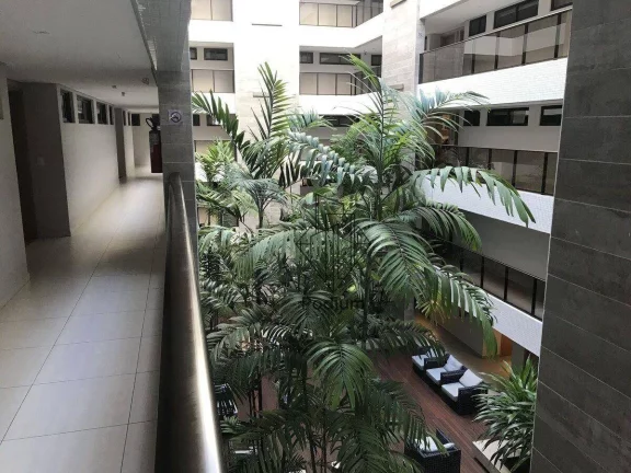 Imagem Flat mobiliado com varanda / sacada e vista para o mar da praia de Tambaú - FL0495