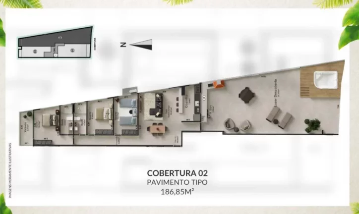 Imagem FRENTE A PRAIA DOS NAMORADOS EM IRIRI - Apartamento com TRÊS quartos!!