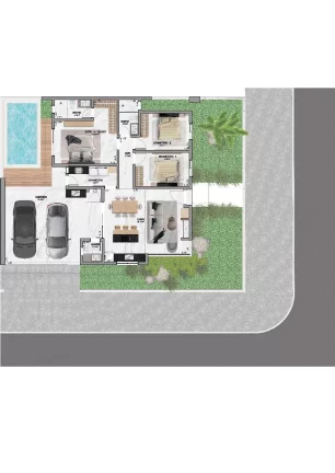 Imagem Linda casa de alto Padrão com Piscina em localização privilegiada de Estancia Velha