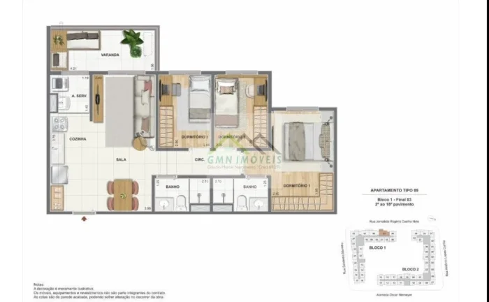Imagem Orla Central - Lançamento em Niterói - Apartamento 2 quartoS, suíte e vaga