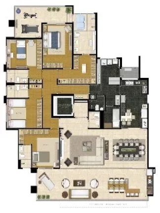 Imagem Apartamento de luxo no Jardim Anália Franco: 4 suítes, 5 vagas, 280m² - Condomínio Edifício Camille Claudel