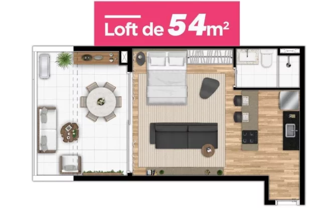 Imagem STUDIO RESIDENCIAL em São Paulo - SP, Campo Belo