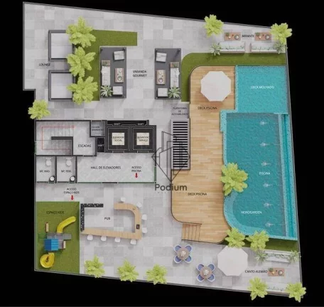 Imagem Flat térreo com área Garden privativa a poucos metros da praia de Manaíra - FL0451