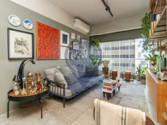 Imagem Apartamento à venda em São Paulo-SP, Consolação: 1 quarto, 2 salas, 1 banheiro, 1 vaga de garagem, 49m². Venha conhecer!