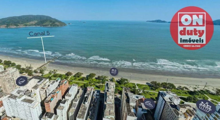 Imagem Apartamento à venda, 158 m² por R$ 3.950.000 - Embaré - Santos/SP