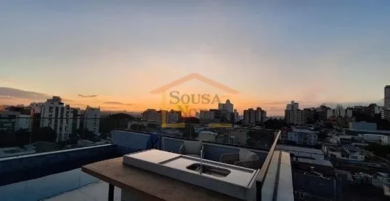 Imagem Apartamento de 28m² com 1 dormitório, banheiro, sala e cozinha integradas, varanda com vista e sol...
