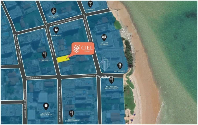 Imagem Flats com excelente localização nas proximidades de restaurantes e a 190m da praia Bessa no Jardim Oceania - FL0321