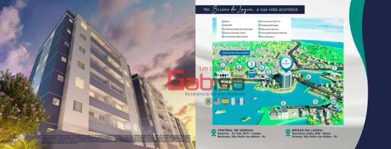 Imagem Apartamento com 2 dormitórios à venda, 49 m² por R$ 279.900,00 - Baixo Grande - São Pedro da Aldeia/RJ