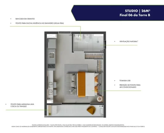 Imagem Apartamento com 1 Quarto à Venda, 26 m² em Vila Olímpia - São Paulo