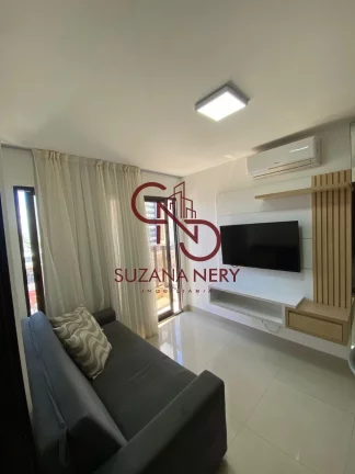 Flat vista mar mobiliado em Ponta Negra