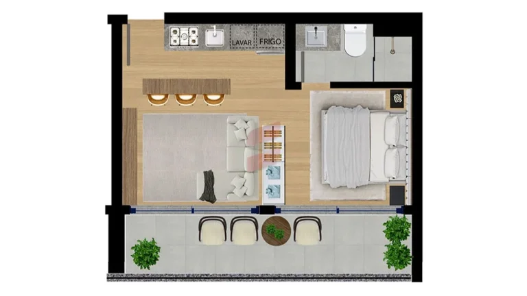 Imagem STUDIO à venda com 46.37m² por R$ 480.000,00 no bairro Centro - CURITIBA / PR