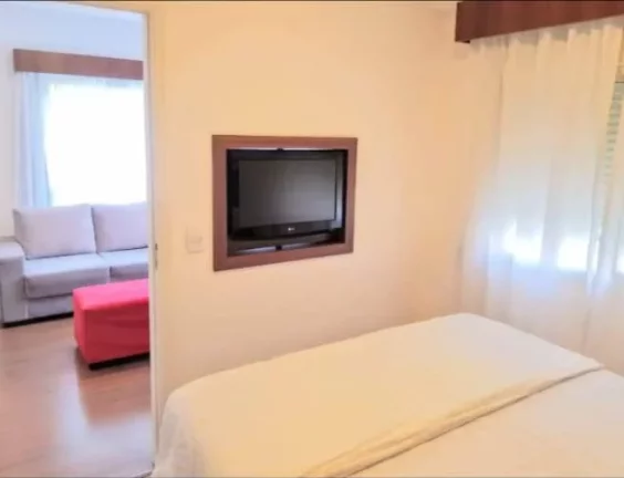 Imagem Flat para aluguel possui 33 metros quadrados com 1 quarto em Vila Olímpia