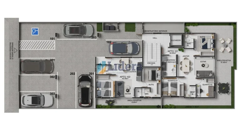Imagem Apto á venda - 3 Quartos - 1 suítes - 58,95m² - Bessa, João Pessoa/PB