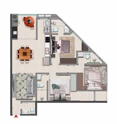 Imagem Adonai - Apartamento à venda no bairro Jardim Dourado - Porto Belo/SC