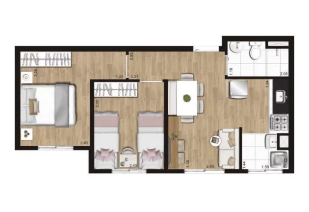 Imagem Comprar apartamento com 2 dormitórios em Diadema-SP, Minha casa minha vida em Diadema-SP