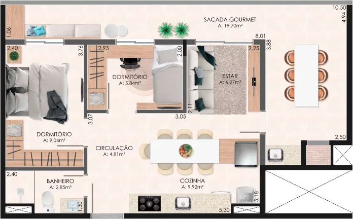 Imagem Apartamento de 2 e 3 quartos com opção com suíte e lazer completo - Novo Hamburgo