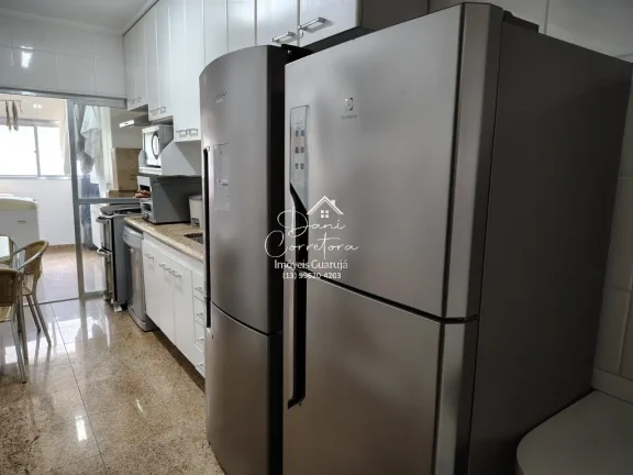 Imagem Lindo apartamento com 3 Suítes na orla das Pitangueiras com lazer, Guarujá-SP - 142m², 2 Salas, 4 Banheiros e 1 Vaga de Garagem!