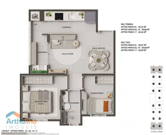 Imagem ITAQUERA-Residencial Jardins de Leiria, de 27 a 41m², vagas opcionais, a partir de R$ 199.000 - Itaquera - São Paulo/SP