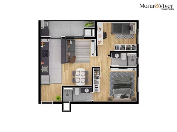 Imagem Apartamento para Venda em Curitiba, Água Verde, 3 dormitórios, 1 suíte, 3 banheiros, 2 vagas