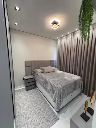 Imagem Apartamento vista mar com 2 suítes e 3 vagas de garagem em Balneário Perequê