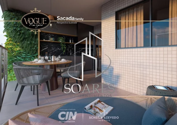 Imagem VOGUE NAZARÉ Lançamento no centro de Belém com 3 suítes e varanda gourmet