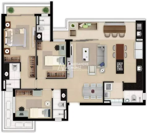 Imagem Tribeca Aldeota, apartamentos à venda, 3 quartos. Fortaleza-CE.