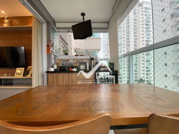 Imagem Apartamento porteira fechada, com 2 dormitórios à venda, 77 m² por R$ 960.000 - Ponta da Praia - Santos/SP