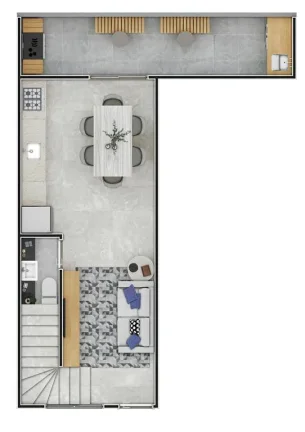 Imagem CASA COM 58.81 m² - GUILHERMINA - PRAIA GRANDE SP