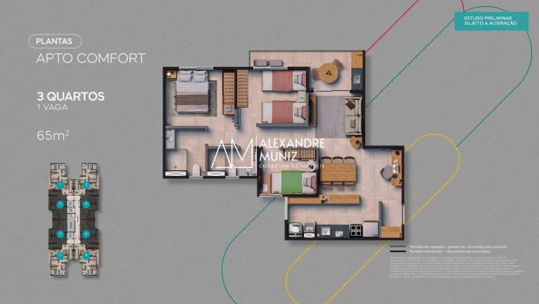Imagem Mood Praia, apartamentos à venda na Praia do Futuro, 2 e 3 quartos.