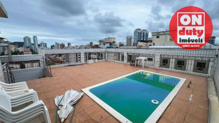 Imagem Cobertura com 4 dormitórios à venda, 404 m² por R$ 1.700.000,00 - Ponta da Praia - Santos/SP