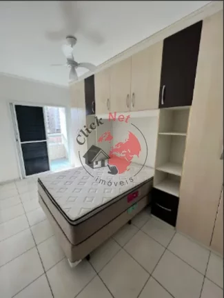 Imagem Apartamento á 50m2 do Mar ,Mobiliado , 1 dorm, 1 suíte,varanda c churrasq, 1 vagas, 60 m2,bairro Guilhermina, Praia grande