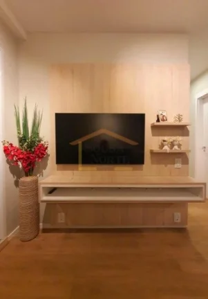 Imagem Apartamento 2 dormitórios, sendo 1 suite, banheiro, sacada envidraçada, totalmente mobiliado e dec...