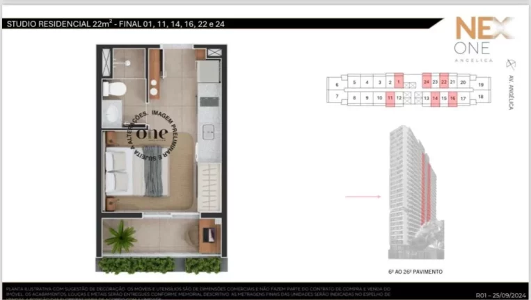 Imagem Apartamento com 1 Quarto à Venda, 22 m² em Santa Cecília - São Paulo