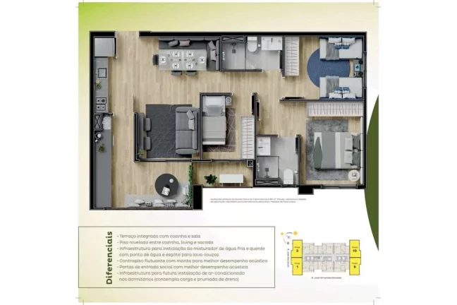 Imagem APARTAMENTO NOVO 3 Dorm. Entrada Reduzida pra Realização do Seu Sonho!!!