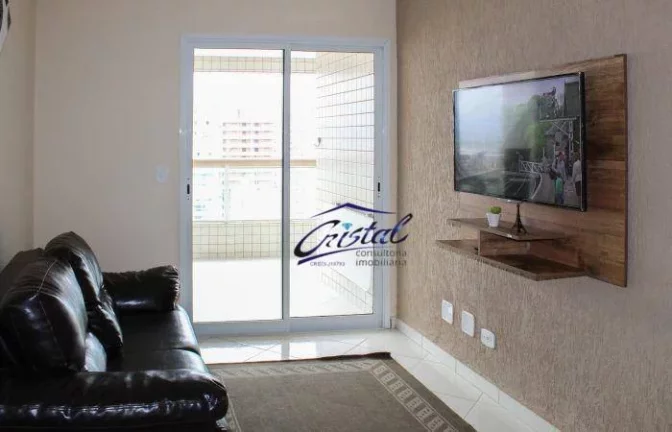 Imagem Apartamento com 3 dormitórios à venda, 98 m² por R$ 725.000 - Aviação - Praia Grande/SP