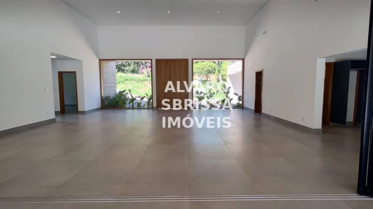 Imagem Casa ampla com arquitetura moderna à venda 3.000 m2 5 suítes no Condomínio Fazenda Vila Real em Itu SP - Casa de alto padrão integrada a natureza