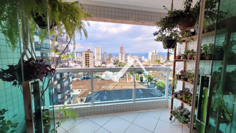 Imagem Apartamento com 2 dormitórios à venda, 90 m² por R$ 617.000 - Boqueirão - Santos/SP