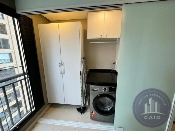 Imagem Apartamento mobiliado com 2 dormitórios para alugar, 73m² - Alphaville/SP