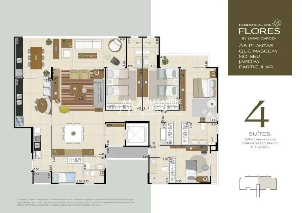 Imagem Residencial das Flores by Living Garden, apartamentos à venda, Guararapes.