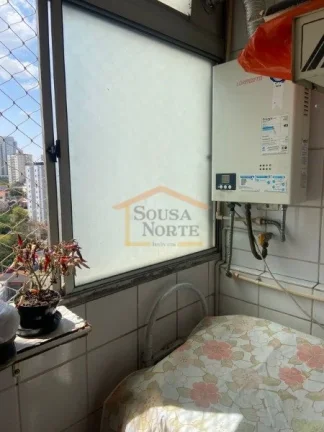 Imagem Apartamento com 49,6 m², composto por 2 dormitórios, sala para dois ambientes, varanda, cozinha, l...