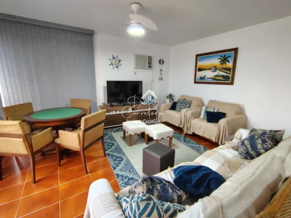 Imagem Apartamento com 3 suítes frente mar nas Astúrias, Guarujá-SP - 192m², 2 salas, 5 banheiros, 2 vagas com salão gourmet