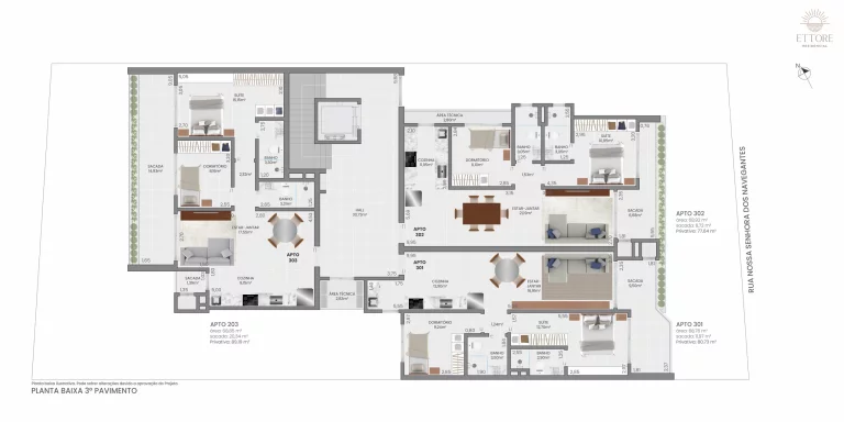 Imagem Apartamento à venda em Torres, Centro, com 2 quartos, 93,29m²