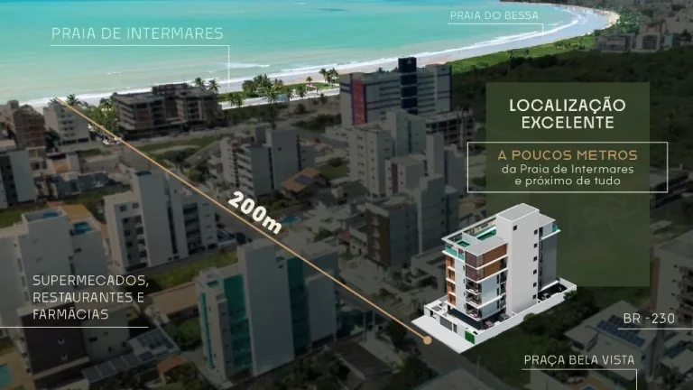 Imagem Studio à venda, 23 m² por R$ 217.000,00 - Intermares - Cabedelo/PB