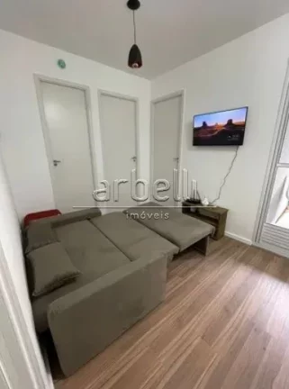 Imagem Apartamento com 31 M², 2 dormitórios, 1 banheiro social, cozinha integrada com a sala e varanda, s...