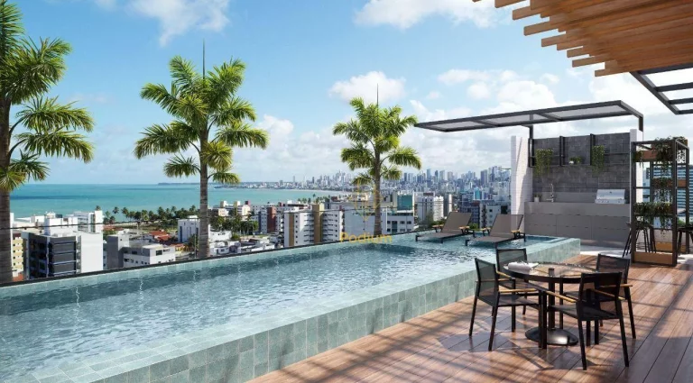 Imagem Apartamentos com varanda / sacada gourmet a 300m da praia do Bessa no Jardim Oceania - AP1176
